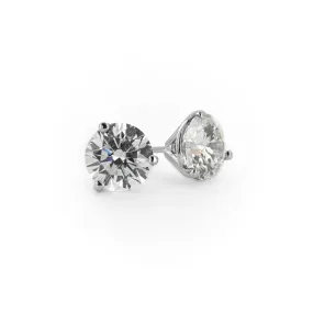 0.90ctw Diamond Stud Earrings - 3 Prong