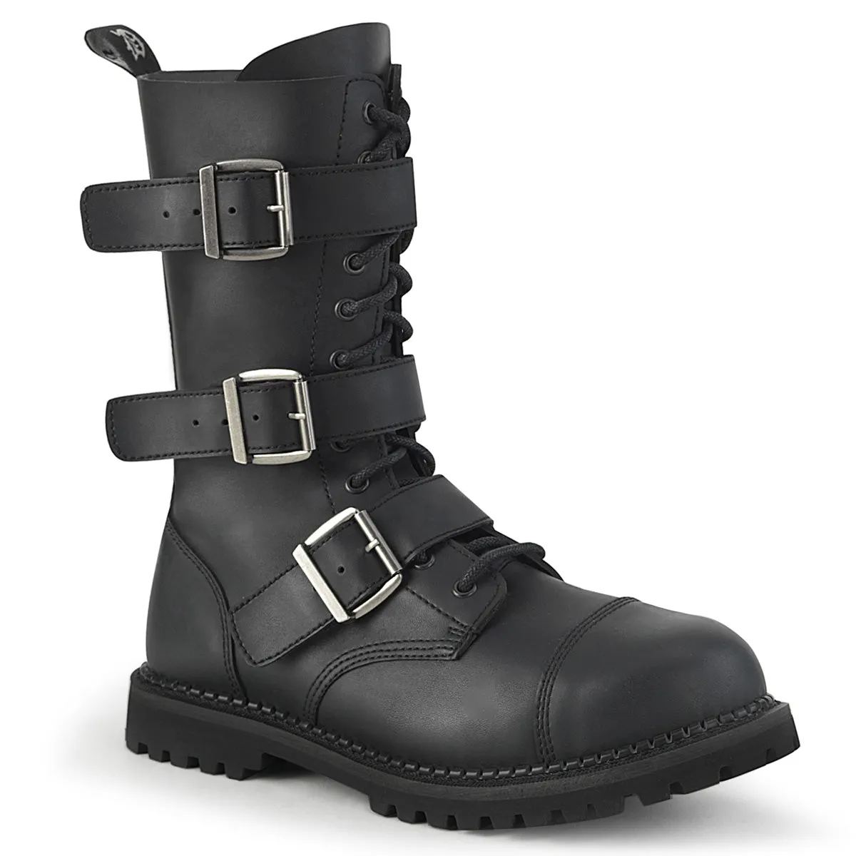 12 Eyelet RIOT-12BK Black Pu