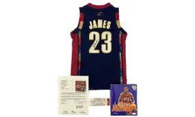 2005-2006 Cleveland Cavaliers Signed Lebron James Jersey And Booklet With Game Ticket