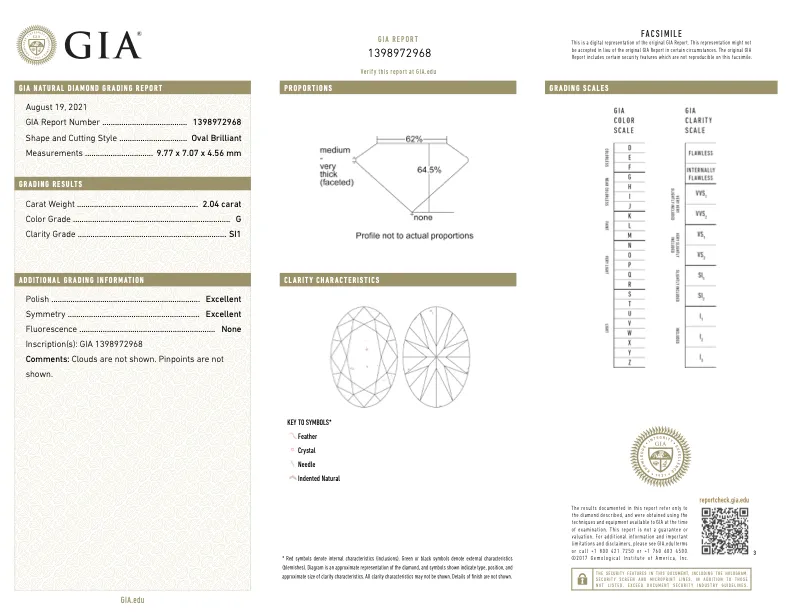 2.04ct Oval Shape Natural Diamond
