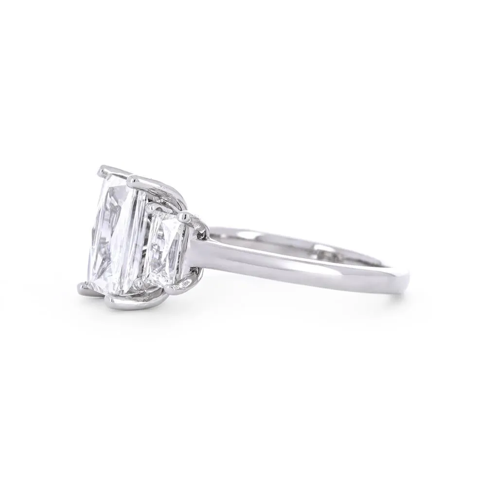 2.44ctw Tycoon Three-Stone Diamond Engagement Ring - 950 Platinum