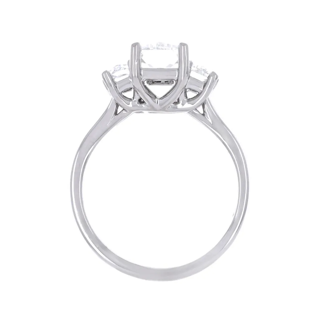 2.44ctw Tycoon Three-Stone Diamond Engagement Ring - 950 Platinum