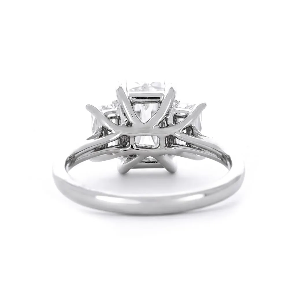 2.44ctw Tycoon Three-Stone Diamond Engagement Ring - 950 Platinum