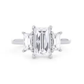 2.44ctw Tycoon Three-Stone Diamond Engagement Ring - 950 Platinum