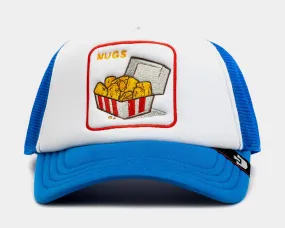 #3 Nugs in a Box Trucker Mens Hat (White/Blue)