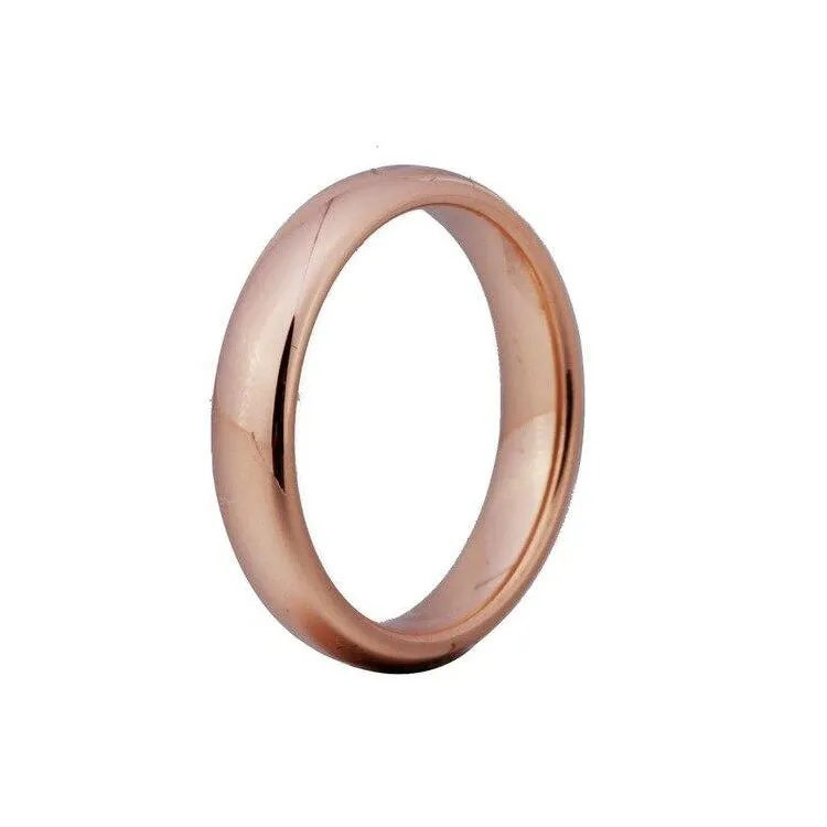 4mm Domed Tungsten Carbide Wedding Band