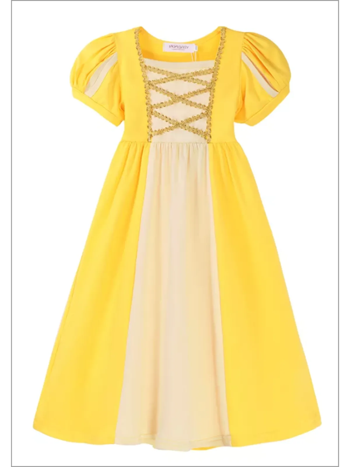 A Golden Touch Yellow Princess Dress