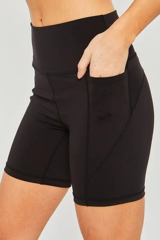 Activewear Leggings Shorts Seam Detail