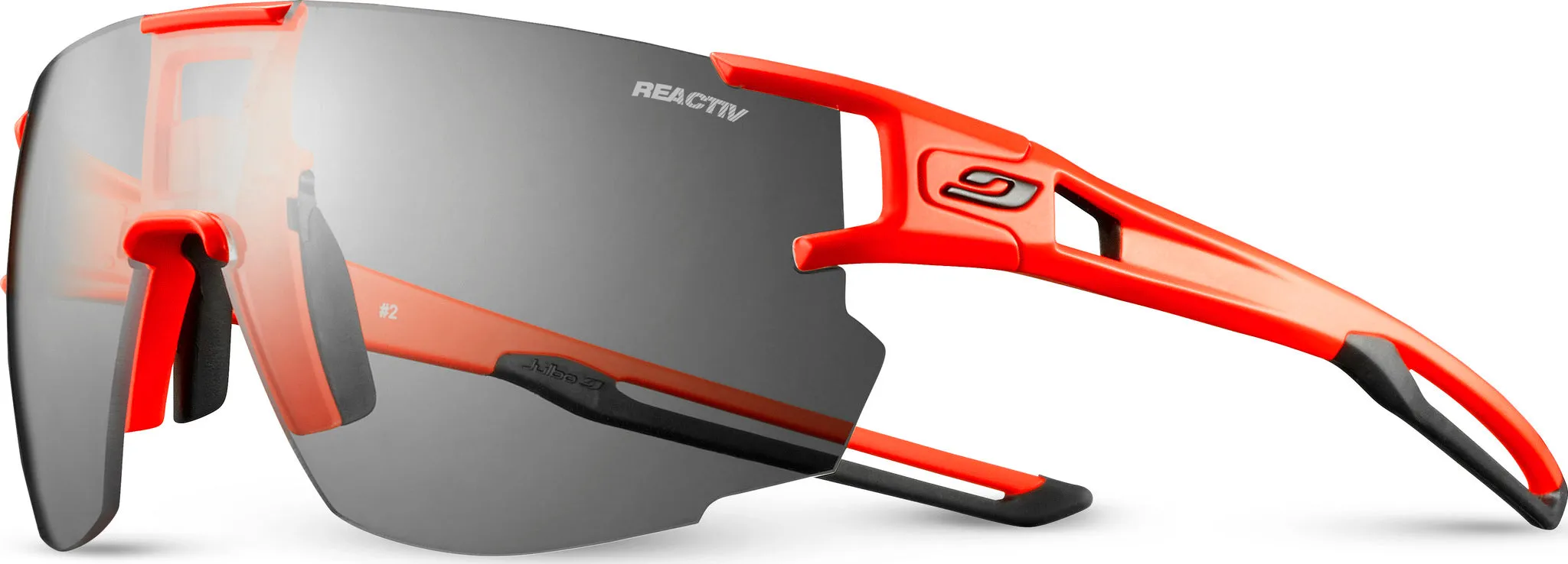 Aerospeed - Fluo Orange-Black - Reactiv Performance 0-3 Lens|-|Aerospeed - Fluo Orange-Black - Lentille Reactiv Performance 0-3