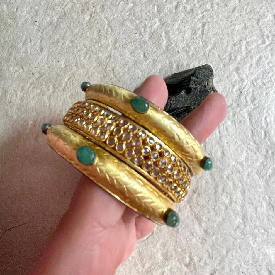 Aesha Bracelet With Emerald