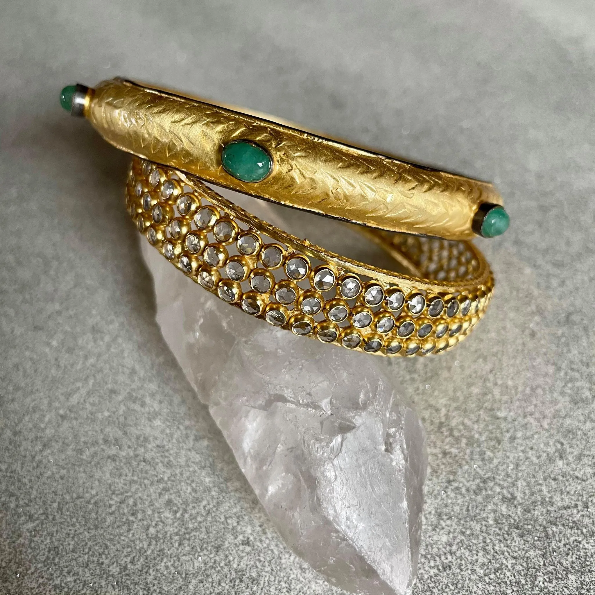 Aesha Bracelet With Emerald