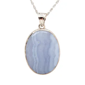 Agate - Blue Lace, Pendant