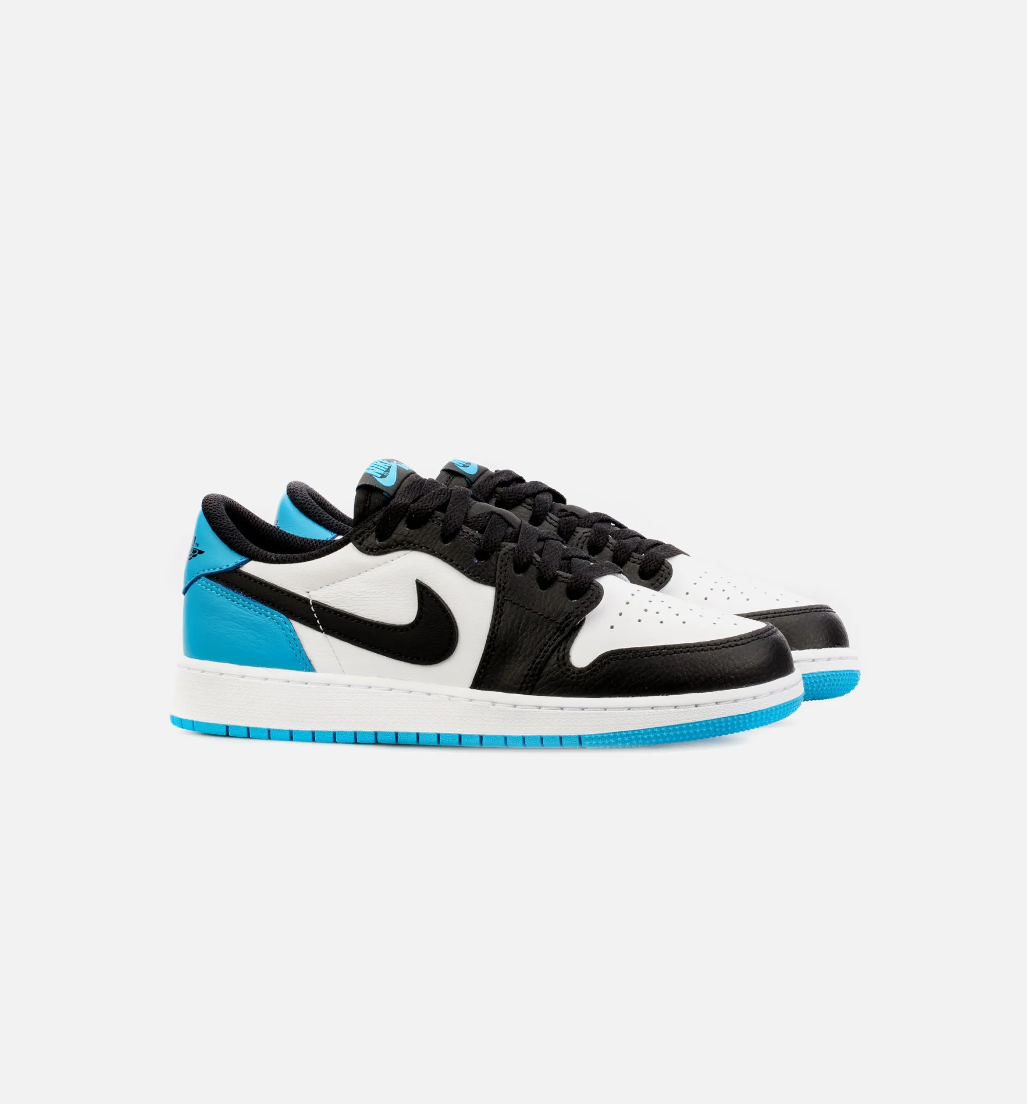 Air Jordan 1 Low OG Powder Blue Grade School Lifestyle Shoe - Blue/Black Free Shipping