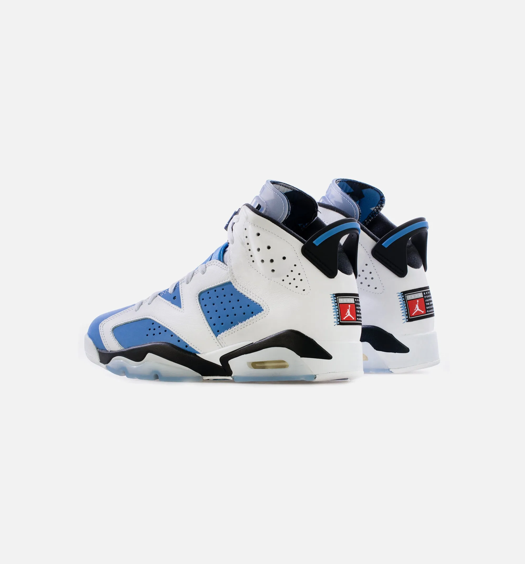 Air Jordan 6 Retro UNC Mens Lifestyle Shoe - University Blue/White Limit One Per Customer