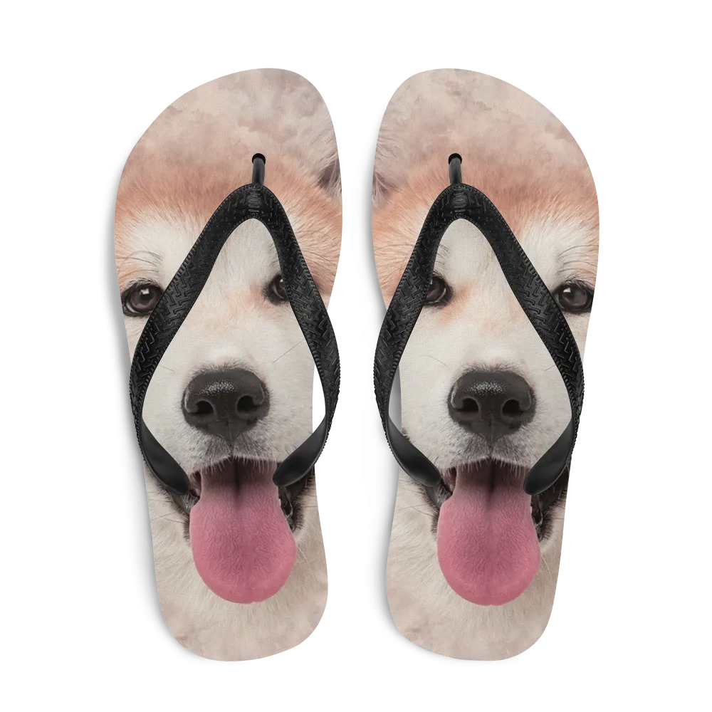 Akita Dog Flip-Flops