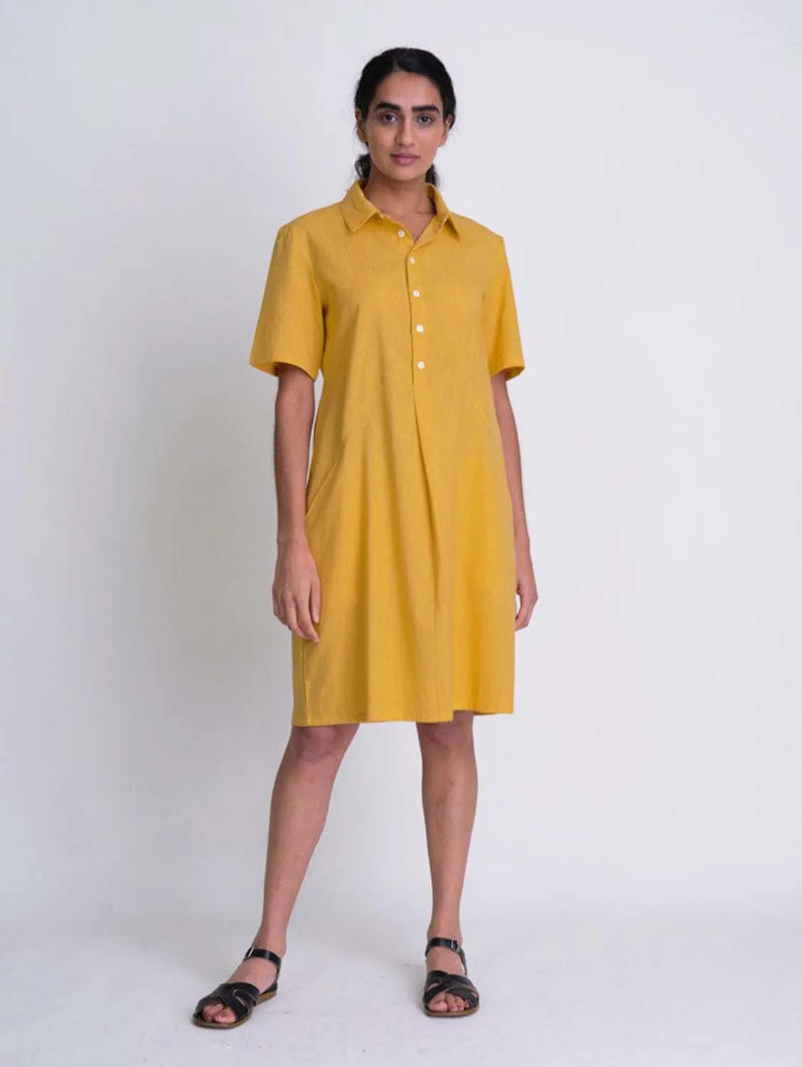 Alexa Linen Shirt Dress | Mango