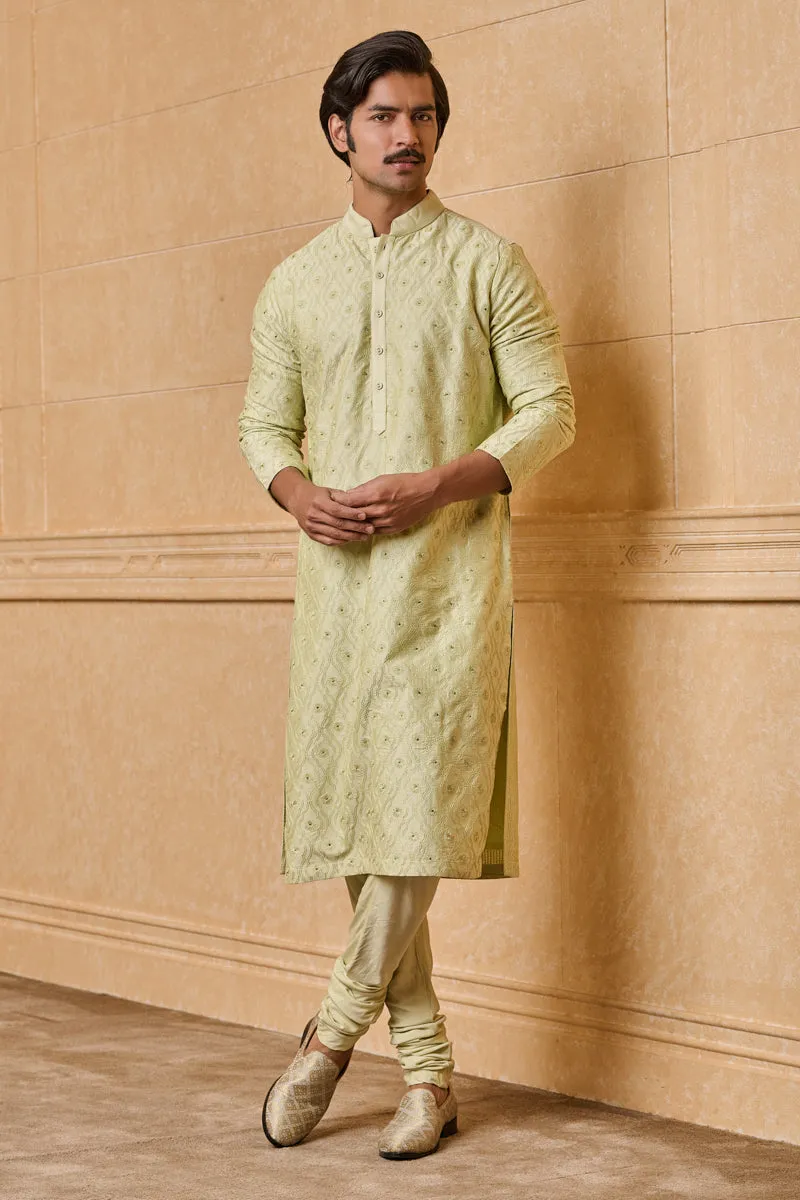 All Over Thread Embroidered Kurta Set