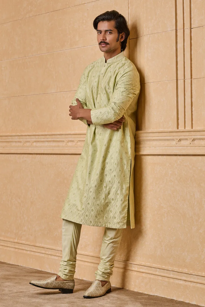 All Over Thread Embroidered Kurta Set