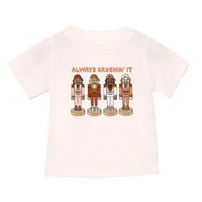 Always Crushin It (Pink) - Kids Tee (Natural)