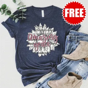 Amazing Grace Sunflower Tee - F