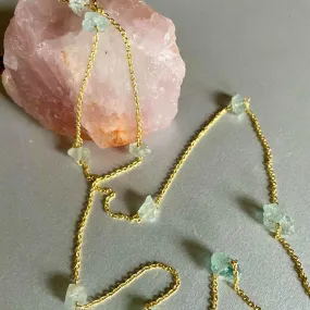 Aneisha Necklace With Aquamarine