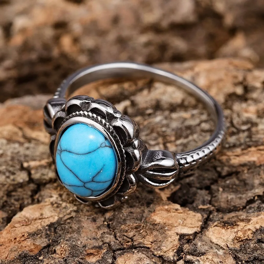 Antique Blue Stone Ring - R206