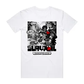 APPLY PRESSURE TEE WHT/BLK/RED