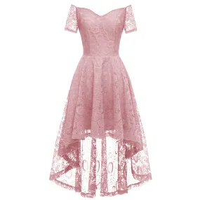 Autumn Lace Off Shoulder 50s Party Dress