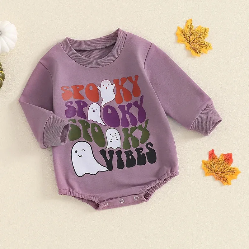 Baby Onesie Romper Halloween Spooky Vibes [Preorder] Fall