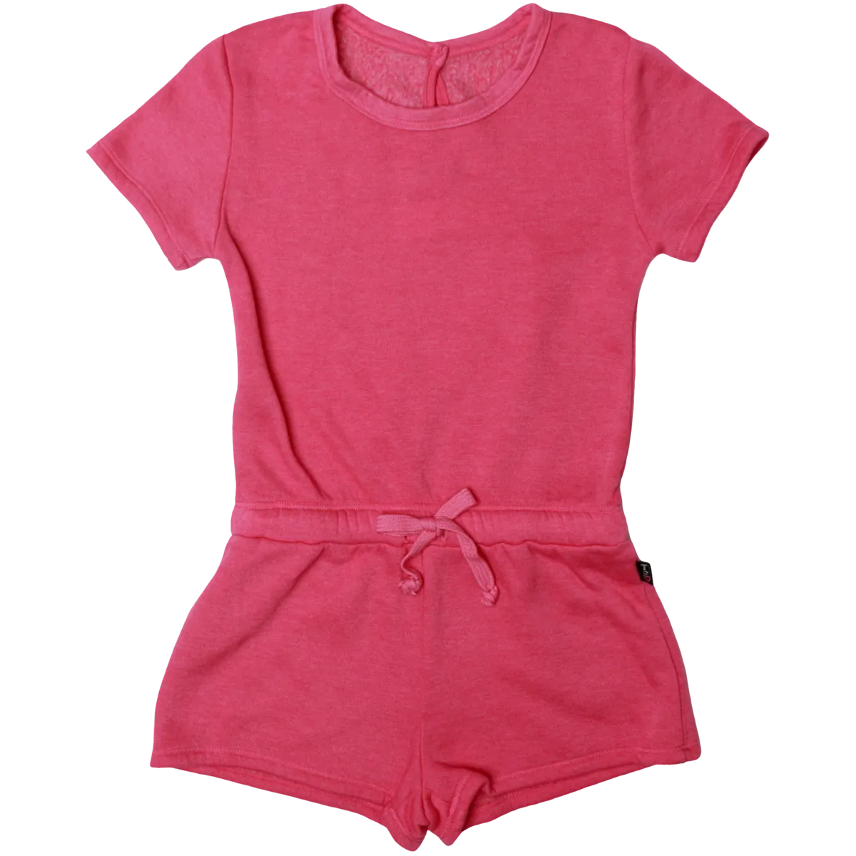 Barbie Pink Short Sleeve Tie-Waist Romper