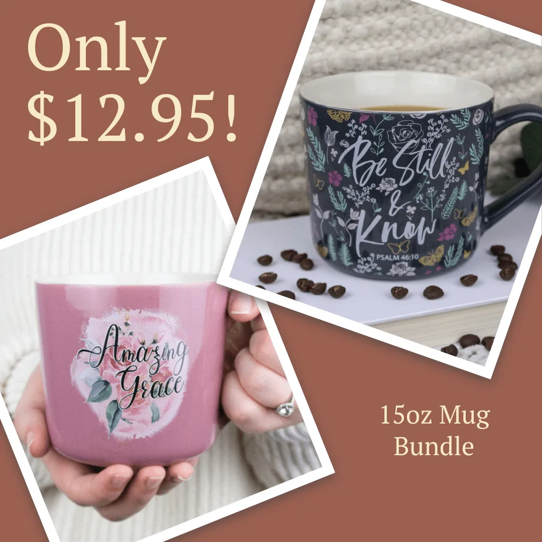 Be Still   Amazing Grace 15oz Mug Bundle - $12.95