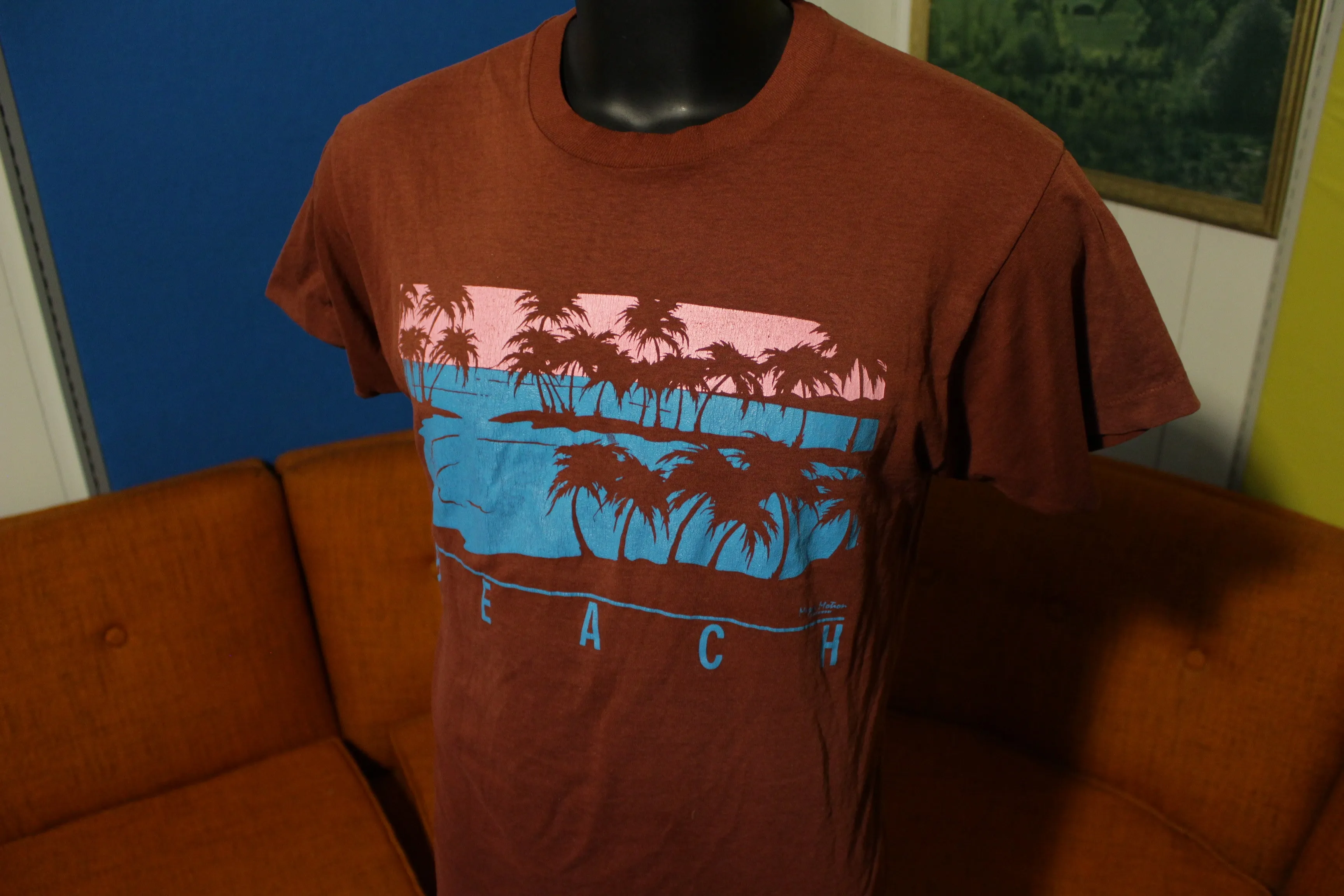 Beach Vintage 80's Hawaii Screen Stars Single Stitch Thin Major Motion T-Shirt