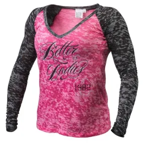 Better Bodies Burn Out L-S - Pink-Black