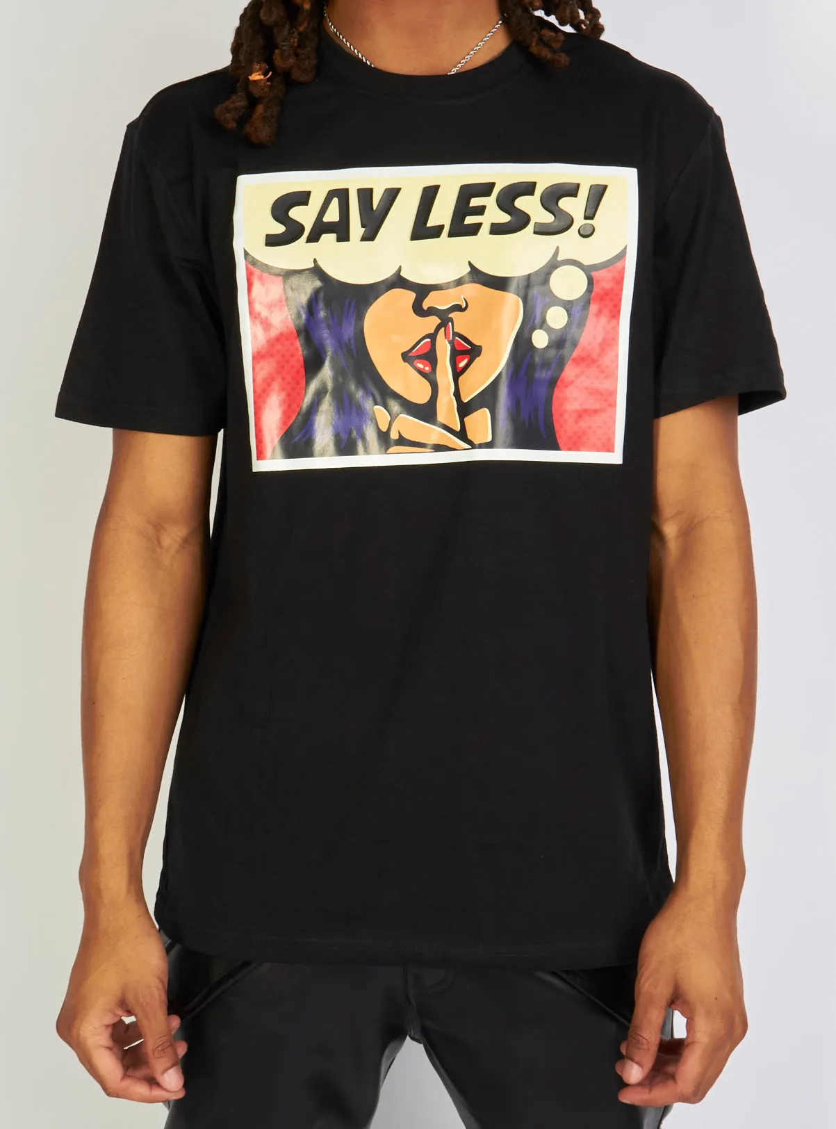 Black Pike T-Shirt - Comic Book Character - Say Less - Black - BS3056