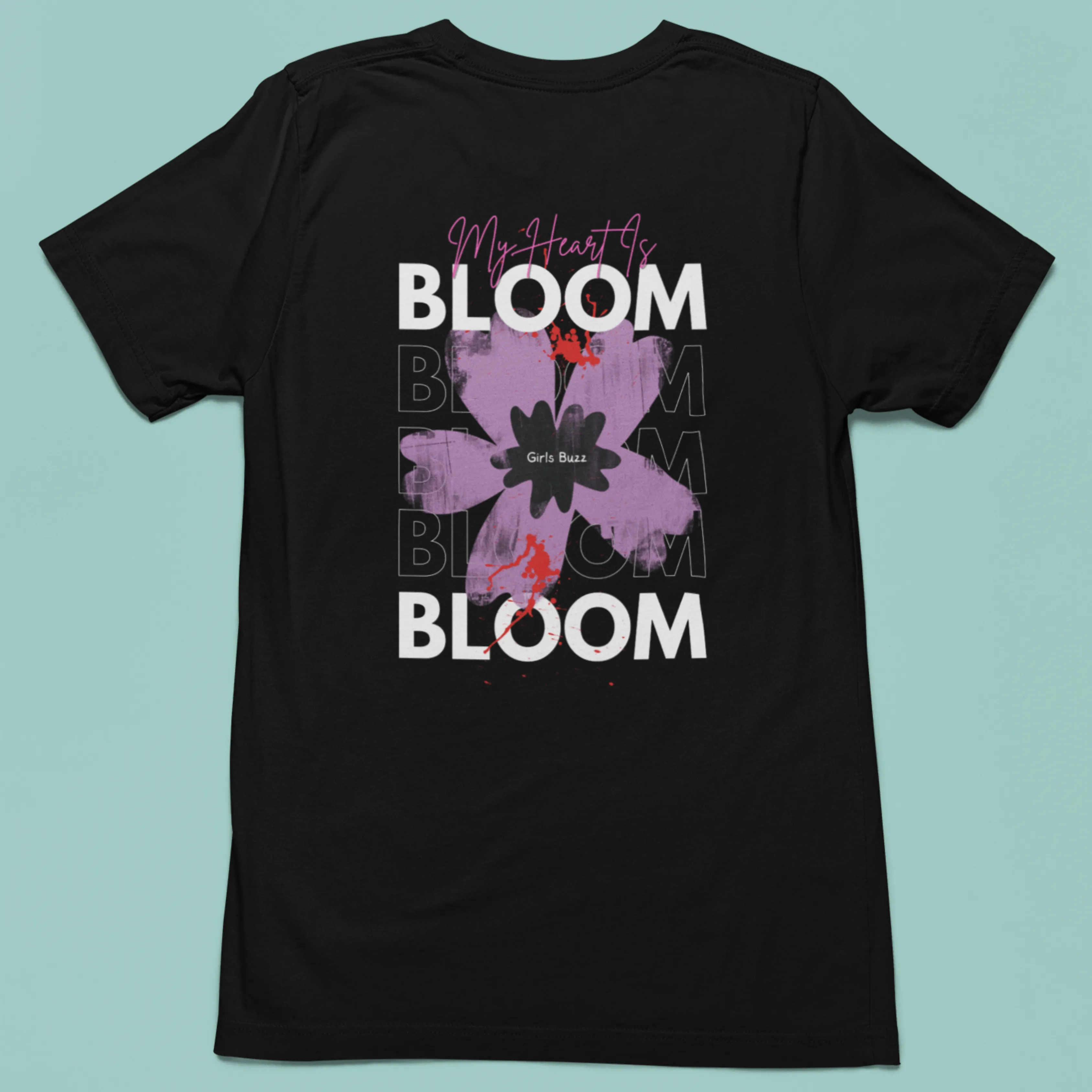 Bloom Back Printed Oversized Tee