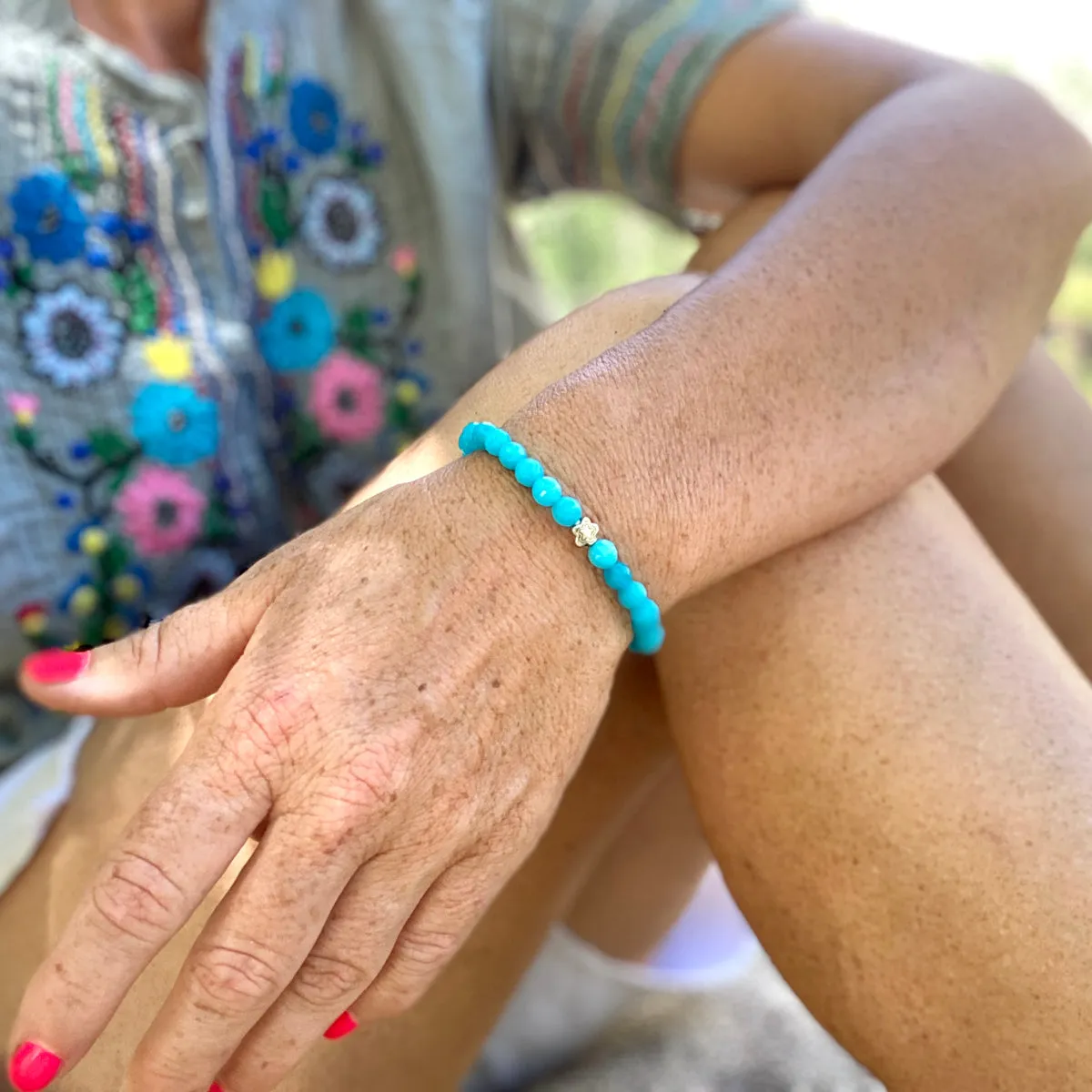 Blue Agate Bracelet for Important Decisions