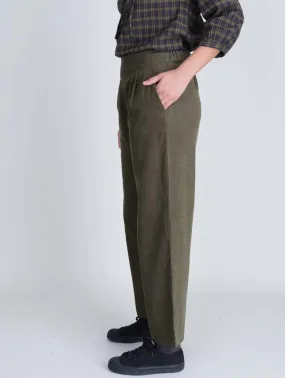 Carine Cotton Courduroy Day Trousers | Green