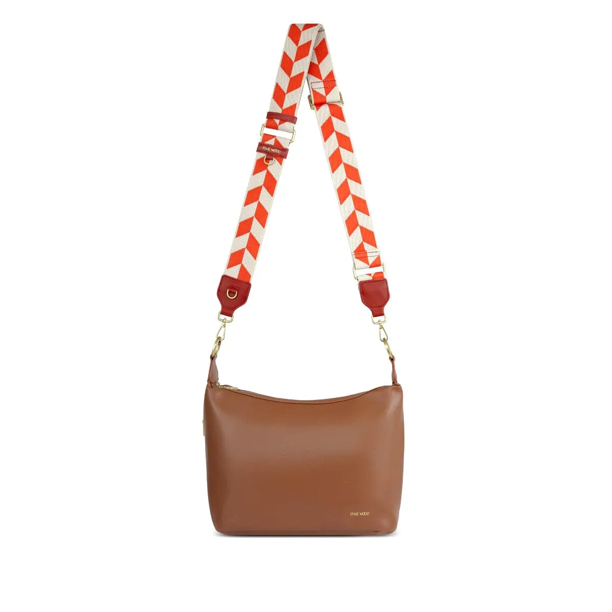 Carly Chevron & Vegan Leather Strap | Multiple Colours