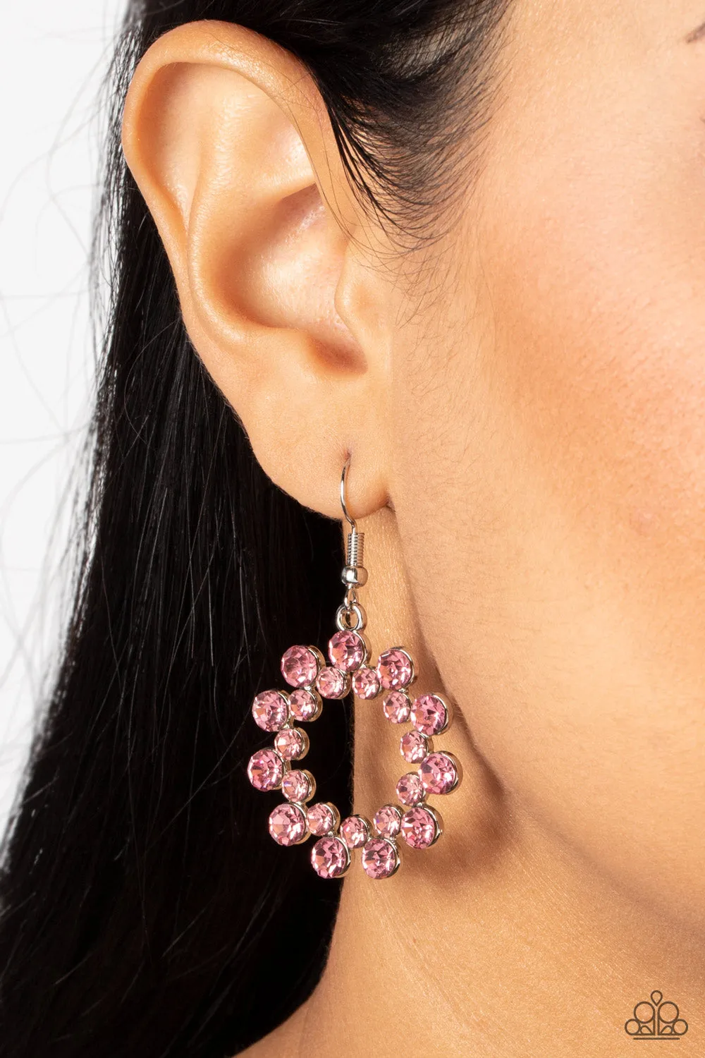 Champagne Bubbles - Pink Earring