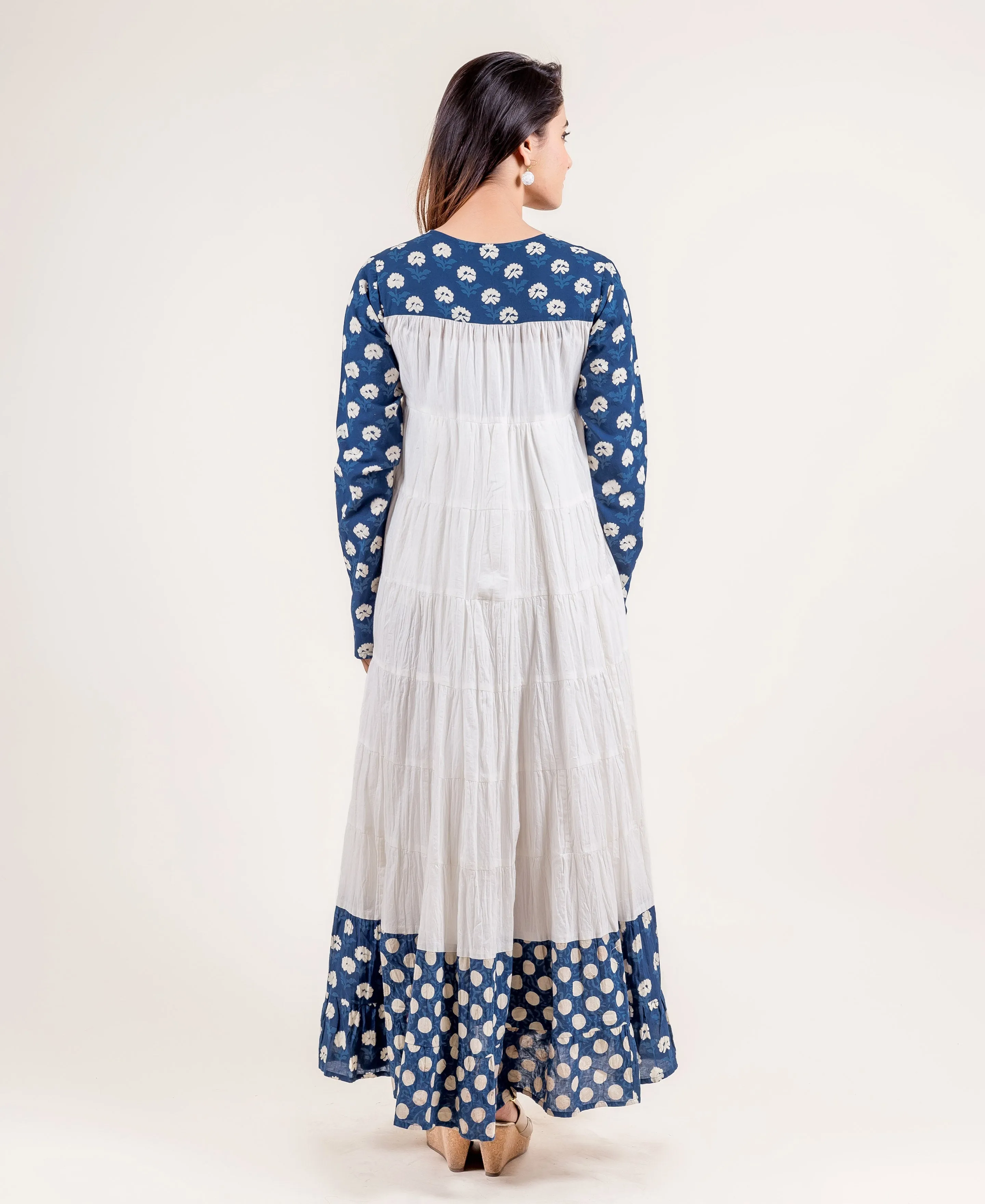 Charismatic Tiered Long Cotton Dress