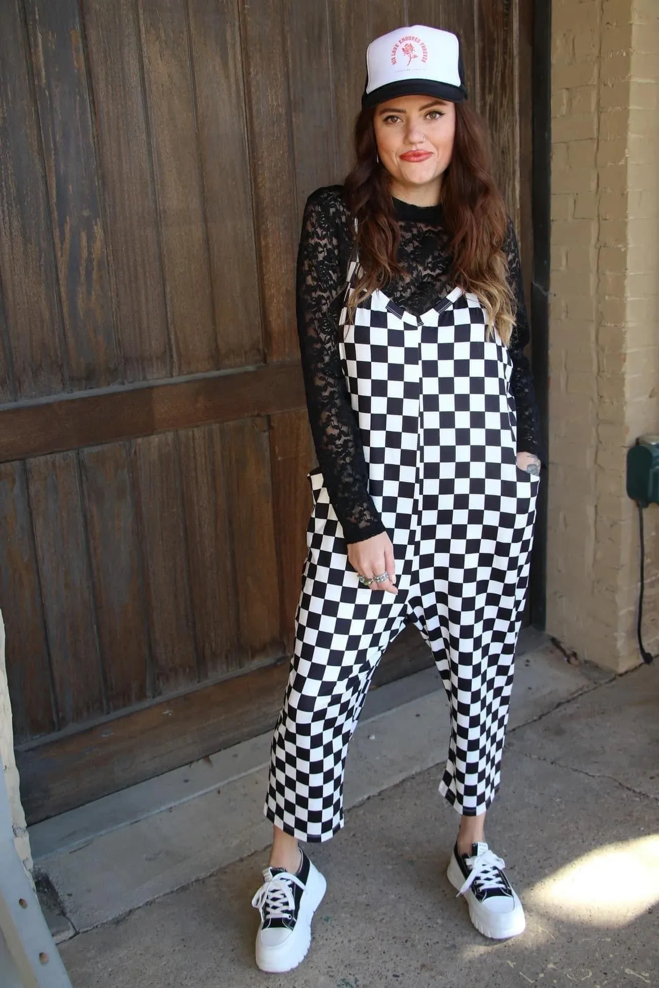 Checkered Jumpsuit