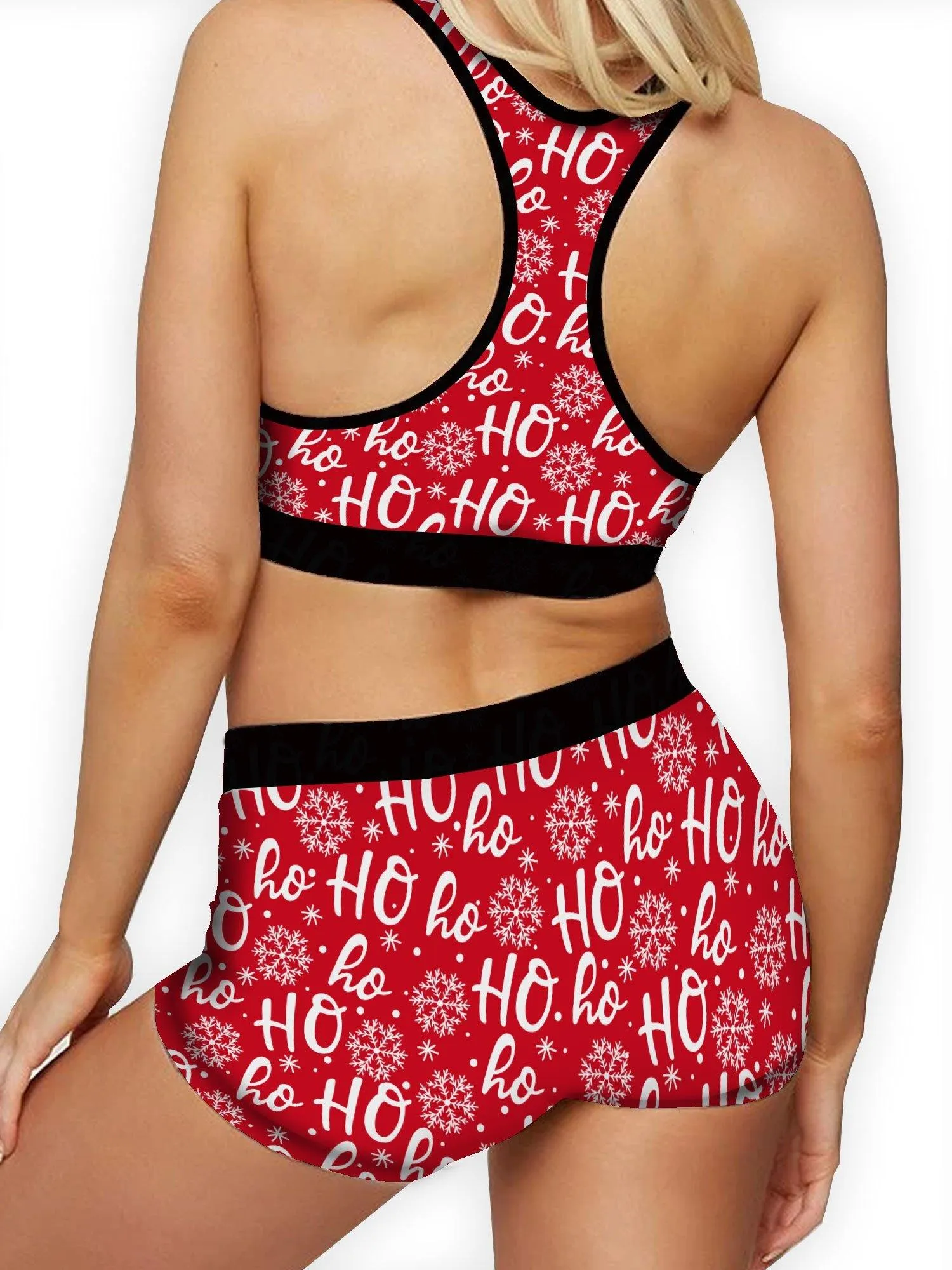 Christmas Ho Ho Ho Ellie Sports Bra