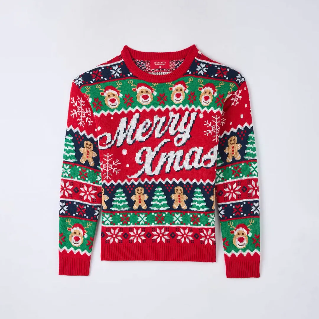 Christmas Print Sweater