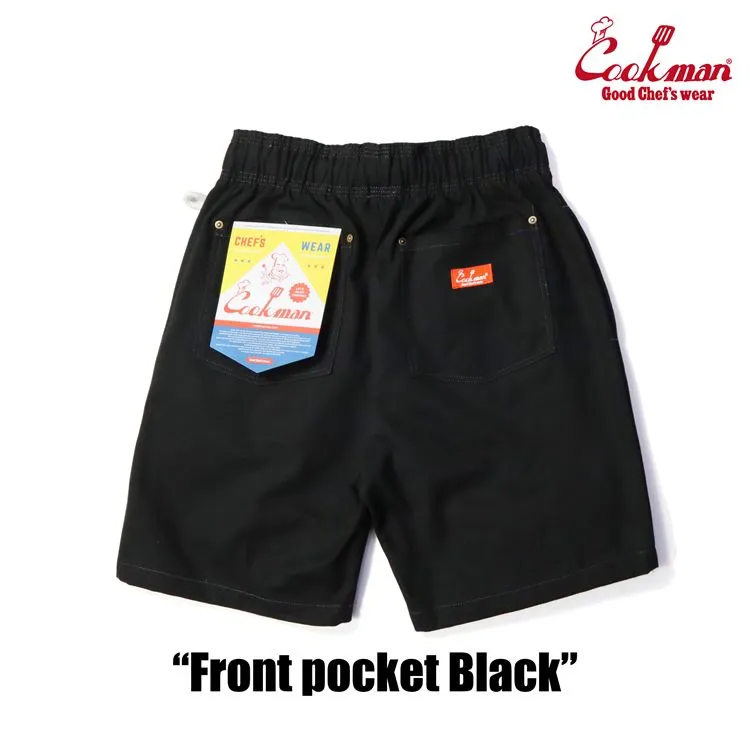 Cookman Chef Short Pants - Front pocket : Black