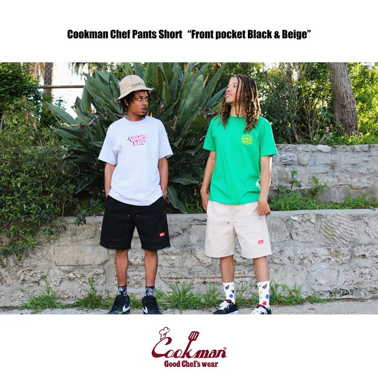 Cookman Chef Short Pants - Front pocket : Black