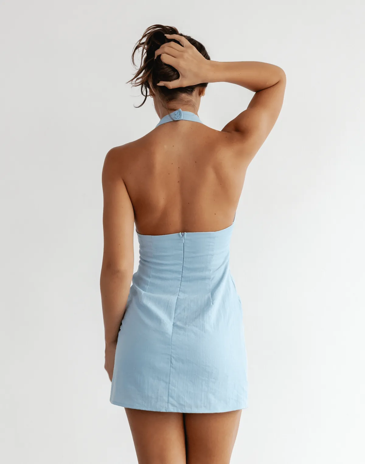 Cool Breeze Mini Dress (Blue)