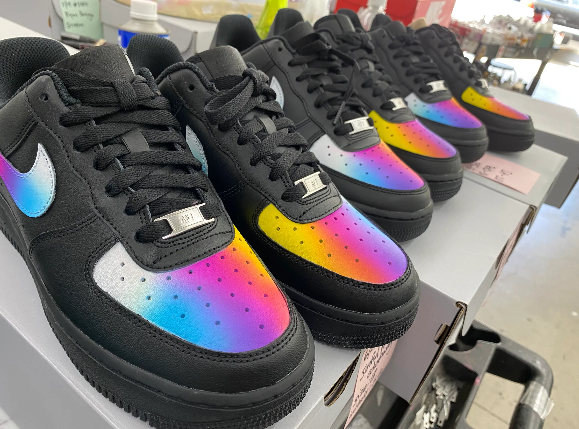 Copy of US Women's size 8.5 Black Nike AF1 (EU 40) Custom Order - Sylvia Galfo Invoice 2