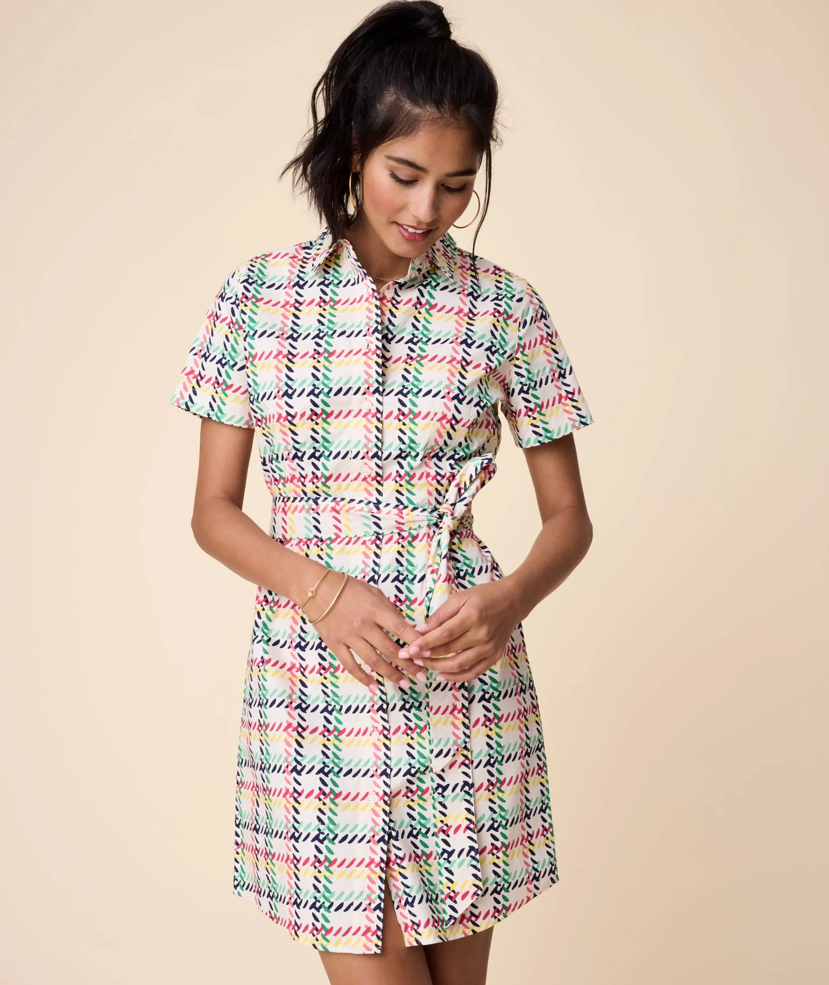 Cotton Stretch Imogen Shirt Dress - FINAL SALE