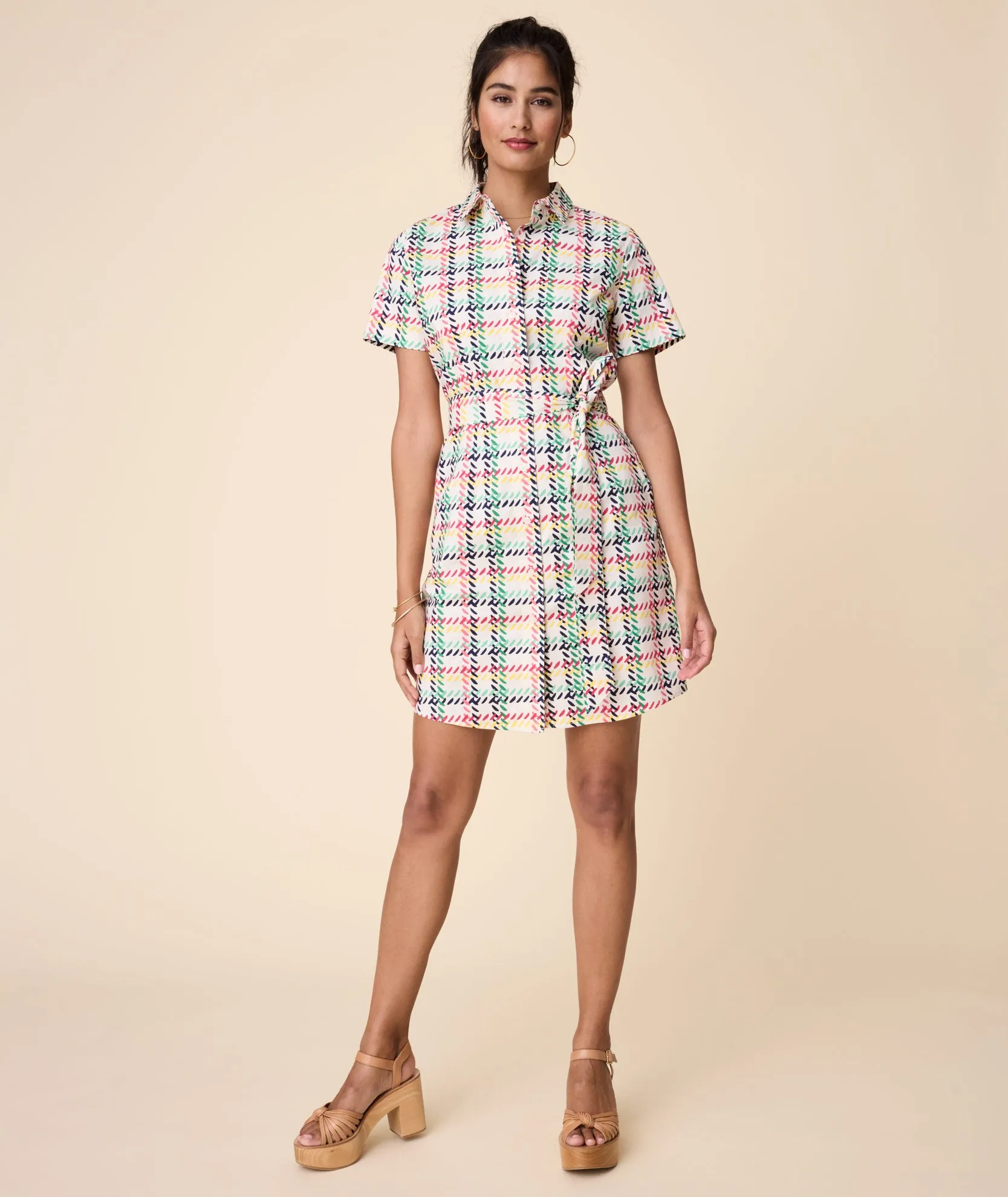 Cotton Stretch Imogen Shirt Dress - FINAL SALE