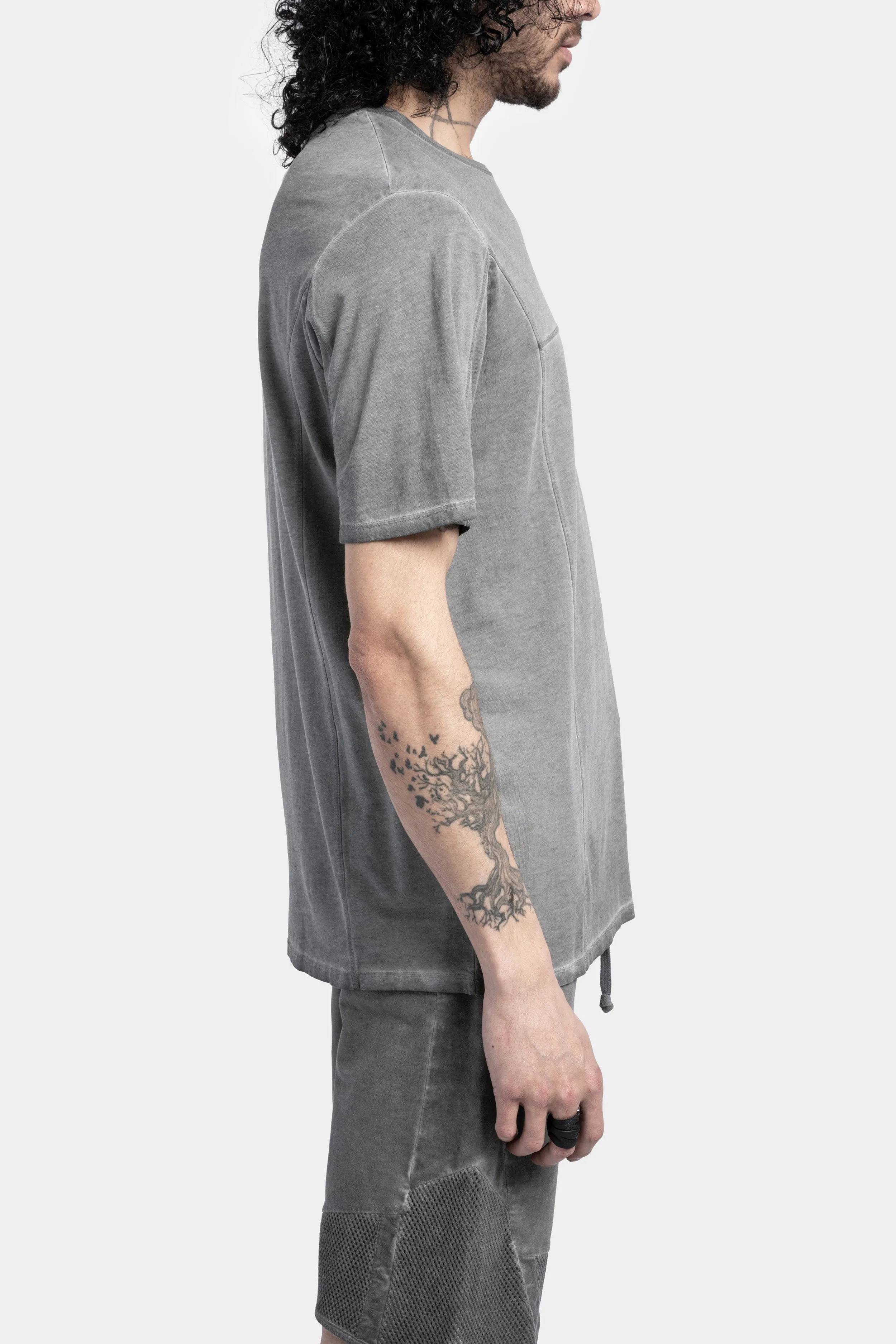 Cotton T-Shirt, Cold Dyed Grey